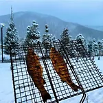в горах *